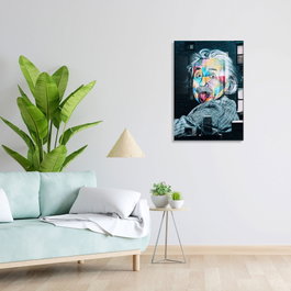 Wallity Pintura Decorativa de Vidrio Templado Multicolor 30 x 45 cm
